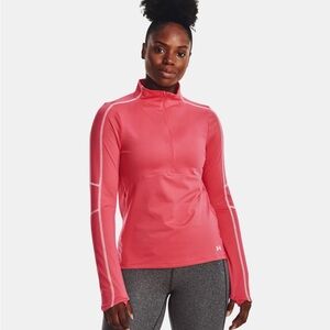 UNDER ARMOUR WOMEN'S UA TRAIN COLD WEATHER ½ ZIP Jacket Large 1373969